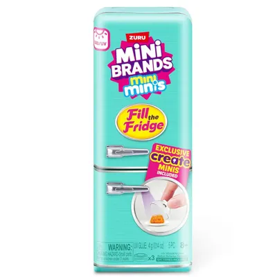 Set de joaca, Mini Brands, 5 Surprise, Mini Frigider
