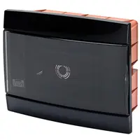 Tablou decorativ incastrat 8+1/2 module negru Gewiss GW40225TN