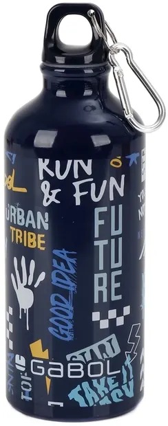 Sticlă de apă din aluminiu Gabol Skull - 600 ml