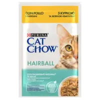 Hrana umeda pentru pisici Cat Chow Hairball cu pui 85 gr