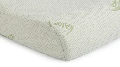Perna ergonomica Somnart Memory Aloe Vera cu husa detasabila 42 x 72 x 12 cm