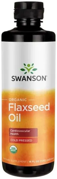 Organic Flaxseed Oil, 473 ml, Swanson