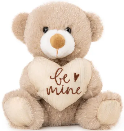 Jucărie de pluș Amek Toys - Ursuleț de pluș cu inimă, 22 cm