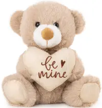 Jucărie de pluș Amek Toys - Ursuleț de pluș cu inimă, 22 cm