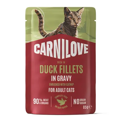 Carnilove Cat Pouch Gravy Duck & Catnip 85 g