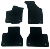 Covor podea MAMMOOTH Velours, 4 buc., fata spate, set, culoare neagra, potrivit VW PHAETON 04.02-03.16, Saloon
