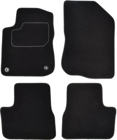 Covorase auto (set, velur, 4 bucati, culoare negru) PEUGEOT 208 I dupa 2012