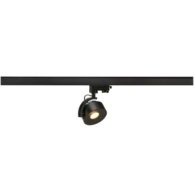 Iluminat decorativ pe sina, Melodii kalu TRACK, la fata locului negru pentru 240V track 3 faze, LED, 3000K, rotund, negru, inclusiv. adaptor 3 faze