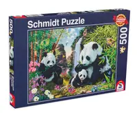 Puzzle Schmidt din 500 de piese - Familia panda