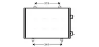 Condensator A C potrivit RVI MASCOTT; RENAULT MASCOTT, MASTER PRO 01.99-04.10