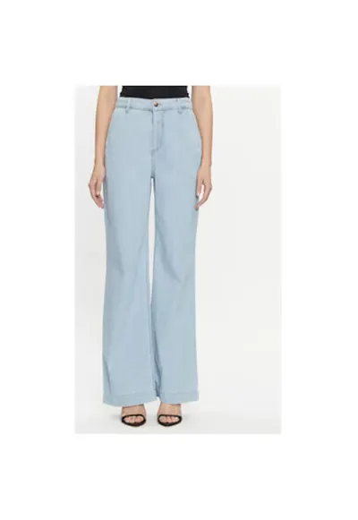 Blugi dama - 304129438 - Bumbac - Albastru - Albastru