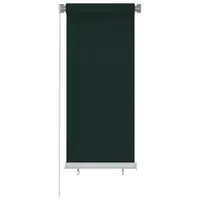 vidaXL Jaluzea tip rulou de exterior, 65 (l) x 140 (î) cm, verde închis, HDPE