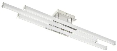 Plafoniera LED cu control inteligent Elbulgaria - Scordia, 3054-3ch, 66W, crom, IP