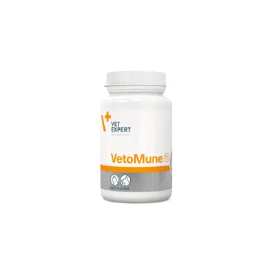 VET EXPERT Vetomune, supliment sistem imunitar câini, capsule VET EXPERT Vetomune, supliment sistem imunitar câini și pisici, flacon, 60 capsule