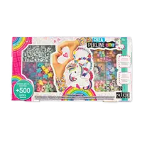 Kit creativ DIY - coliere si bratari cu margele, 500 piese, Perline ABC