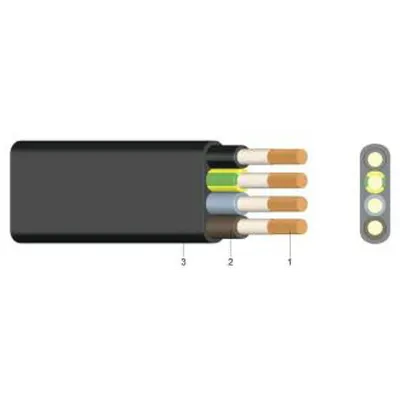 Cablu Plat Ngflgou 4 X 4 Mm - Schrack
