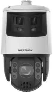 Camera de supraveghere IP TandemVu 6+4MP 32X ColorVu & IR Acusense & PTZ Hikvision DS-2SE7C432MWG-EB/26(F0), lentila camera Pano