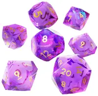 Set zaruri GlassStaff - Sharp Edge Resin RPG Dice Set, Enchanta (7 buc.)