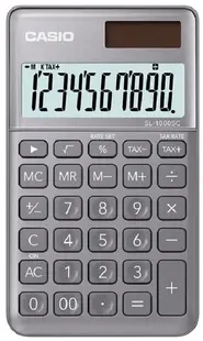 Calculator Casio SL-1000SC - de buzunar, 10 dgt, gri metalic