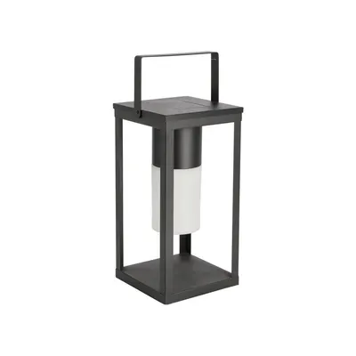 Felinar cu LED negru solar/cu USB (înălțime 38 cm) Solar – Bizzotto