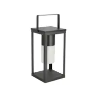 Felinar cu LED negru solar/cu USB (înălțime 38 cm) Solar – Bizzotto