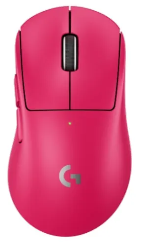 Mouse de gaming Logitech - Pro X Superlight 2 Dex, optic, fără fir, roz