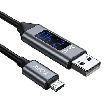 Cablu Micro USB cu Display Digital incarcare telefon mobil