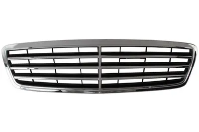 Grila radiator fata potrivit MERCEDES Clasa C 2004-2007 - AVANTGARDE, negru/crom