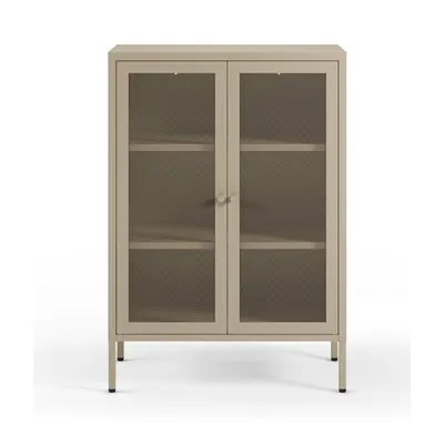 Dulap crem din metal 70x100x40 cm Fayna – Marckeric
