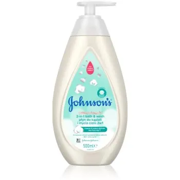 Johnson's® Comfort Touch spumant de baie și gel de duș 2 in 1