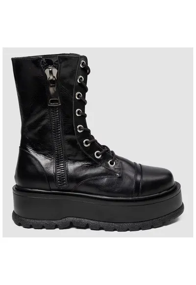 Ghete din piele Urban Vibe - Negru