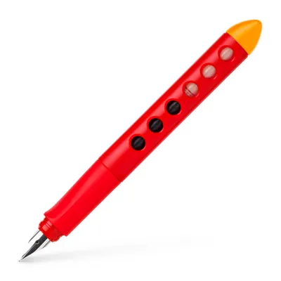 Stilou scolar Scribolino rosu dreptaci Faber Castell
