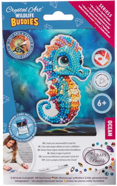 Set de broderie cu diamante Craft Buddy - Crystal Art Buddies: Libelulă, 7 piese