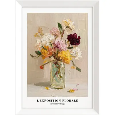 Tablou cu ramă imprimat 56x75 cm Sunny Bouquet – Styler