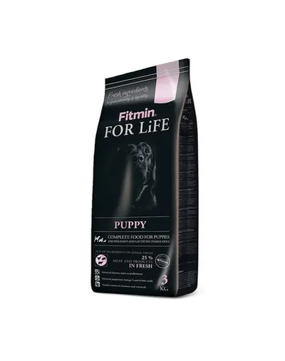 FITMIN Dog For Life Puppy 2,5 kg hrană pentru căței și pentru cățele gestante și care alăptează