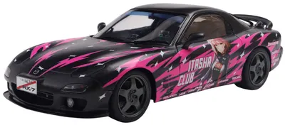 Model de colecție SOLIDO Moderne: Automobile - Mazda RX7 FD3RS Solido Works Itasha Club, Pink, 1999