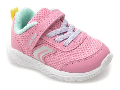 Pantofi sport GEOX roz, B454TD, din material textil