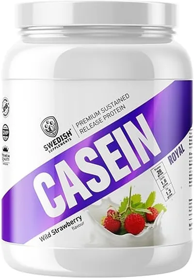 Casein Royal, căpșuni sălbatice, 900 g, Swedish Supplements