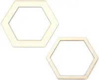 Decor de carton pentru un album Em Art - Hexagon, 17 x 14 cm