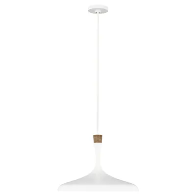 Lampa suspendata Darwin 1 Light Pendant – Matte White