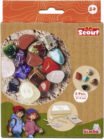Trusă științifică Simba Toys - Kit de excavare minerală Scout