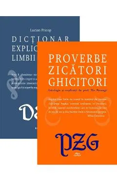 Pachet 2 carti: DEX + Proverbe, zicatori, ghicitori