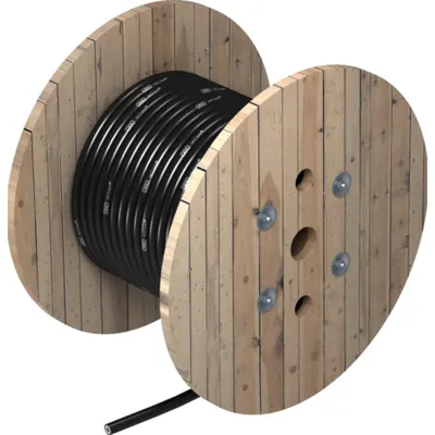 Conductor coborare izolat isCon Professional 20 mm negru 35 mm2
