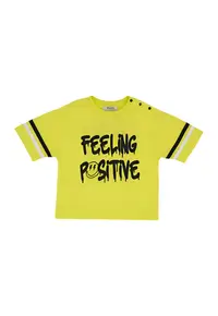 Tricou Fun Crew - Feeling Good - Galben Fosforescent - pentru baietei - Galben