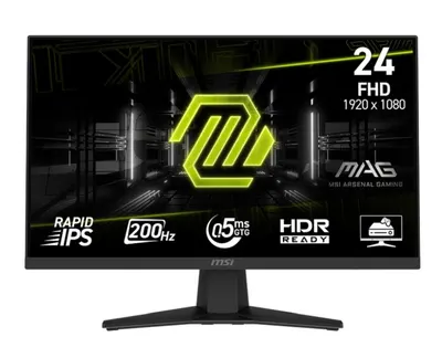 Monitor gaming MSI - MAG 244F, 23.8'', 200Hz, 0.5ms, IPS, FreeSync