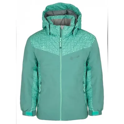 Geaca Ski sau Snowboard KILPI Jenova, Verde Inchis, Copii