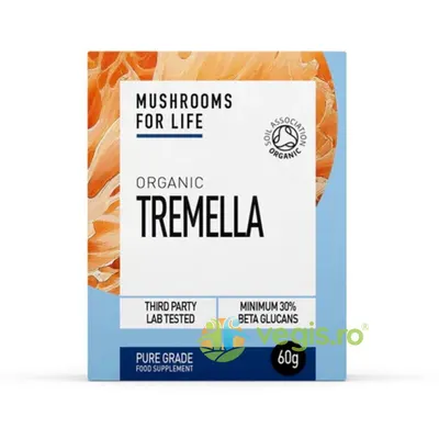 Pulbere de Tremella 1000mg Pure Grade Extract Ecologica/Bio 60g