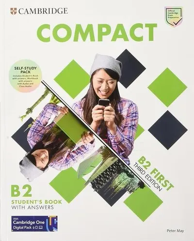 Compact First Self-Study Pack 3rd Edition, Student's Book with Answers, Workbook with Answers with Audio and Class Audio - Paperback brosat