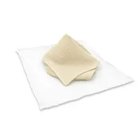 Set 2 museline Qmini Warm beige si Cream, multifunctionale, bumbac dublu, 30x30 cm