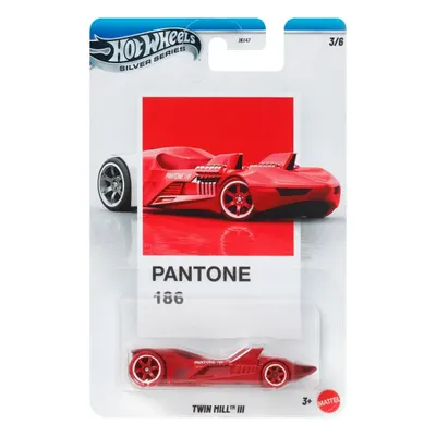 Masina metalica, Hot Wheels, Silver Series, Pantone 186, Twin Mill III, 1:64, JKY51